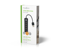NEDIS HUB NEDIS 2.0 4 PORT Czarny # - 1463485 - zdjęcie 4